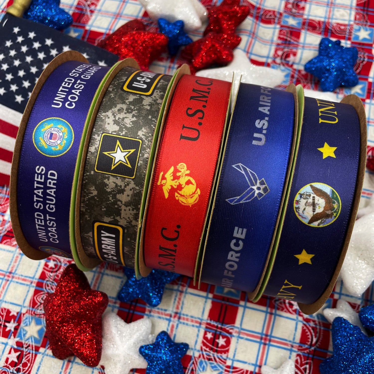 Our Military ribbons represent all brances fo the United States Miltary! 