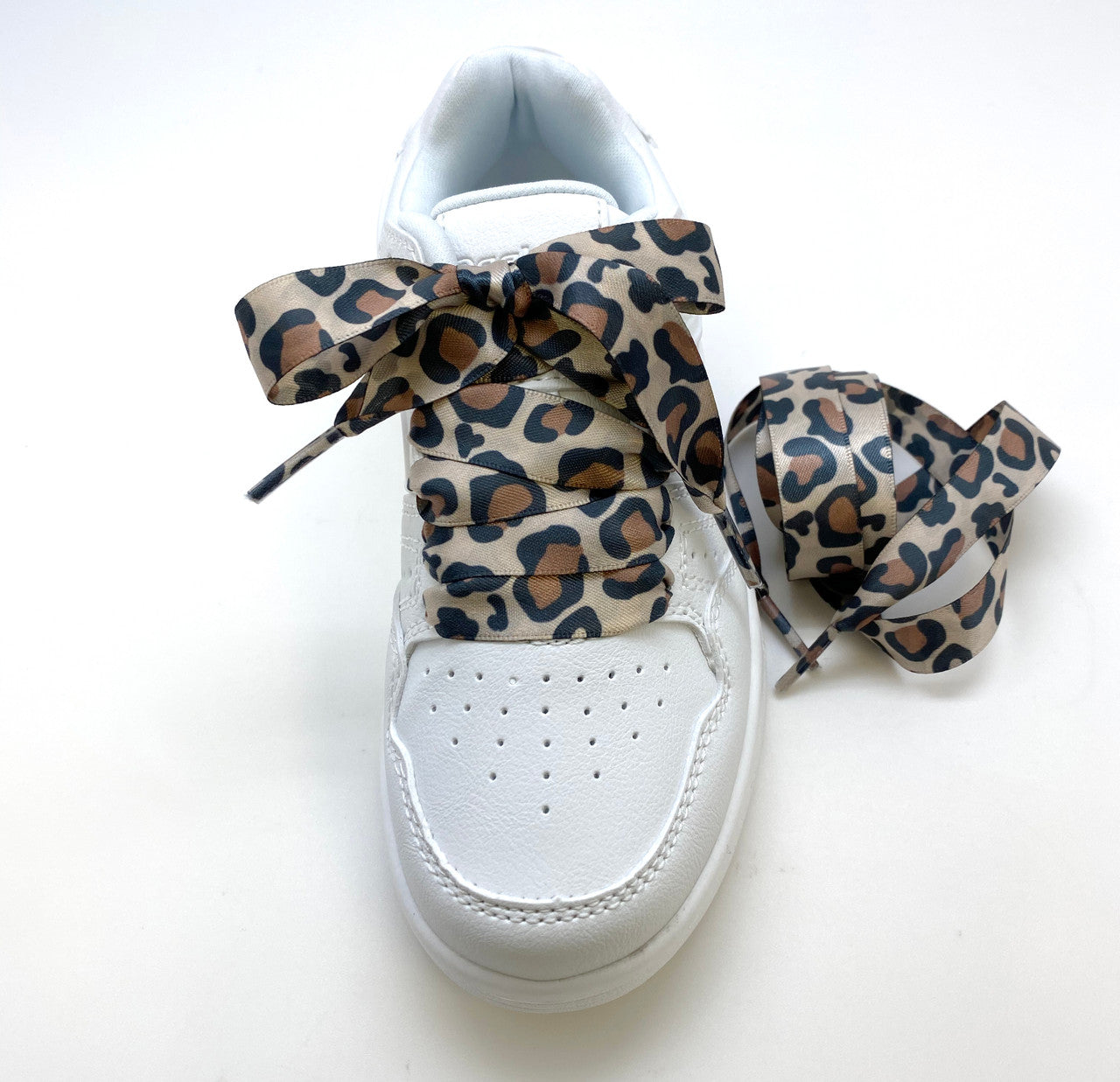 Lace your shoes with  our fun leopard print!