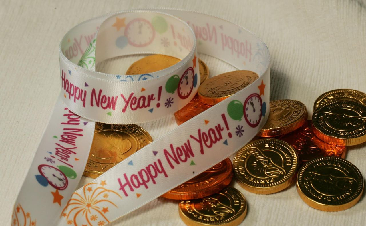 Celebrate New Year's Eve in style with our fun Happy New Year design!