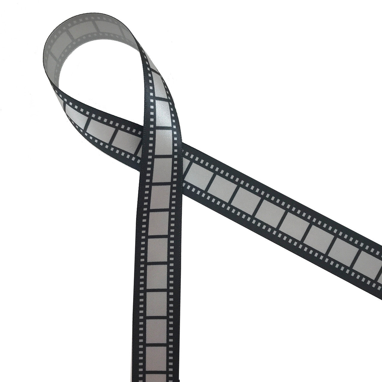 Homeford Movie Film Strip Themed Ribbon, 1-3/8-inch, 25-yard