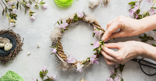 How To Create a Festive Easter Ribbon Wreath