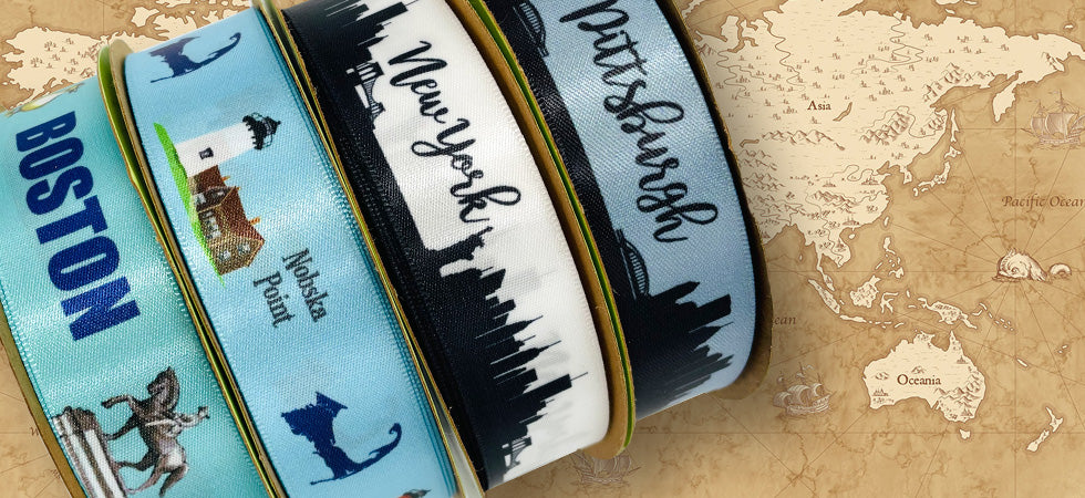 City Skyline Ribbon | Travel Ribbon | Ribbon by Design