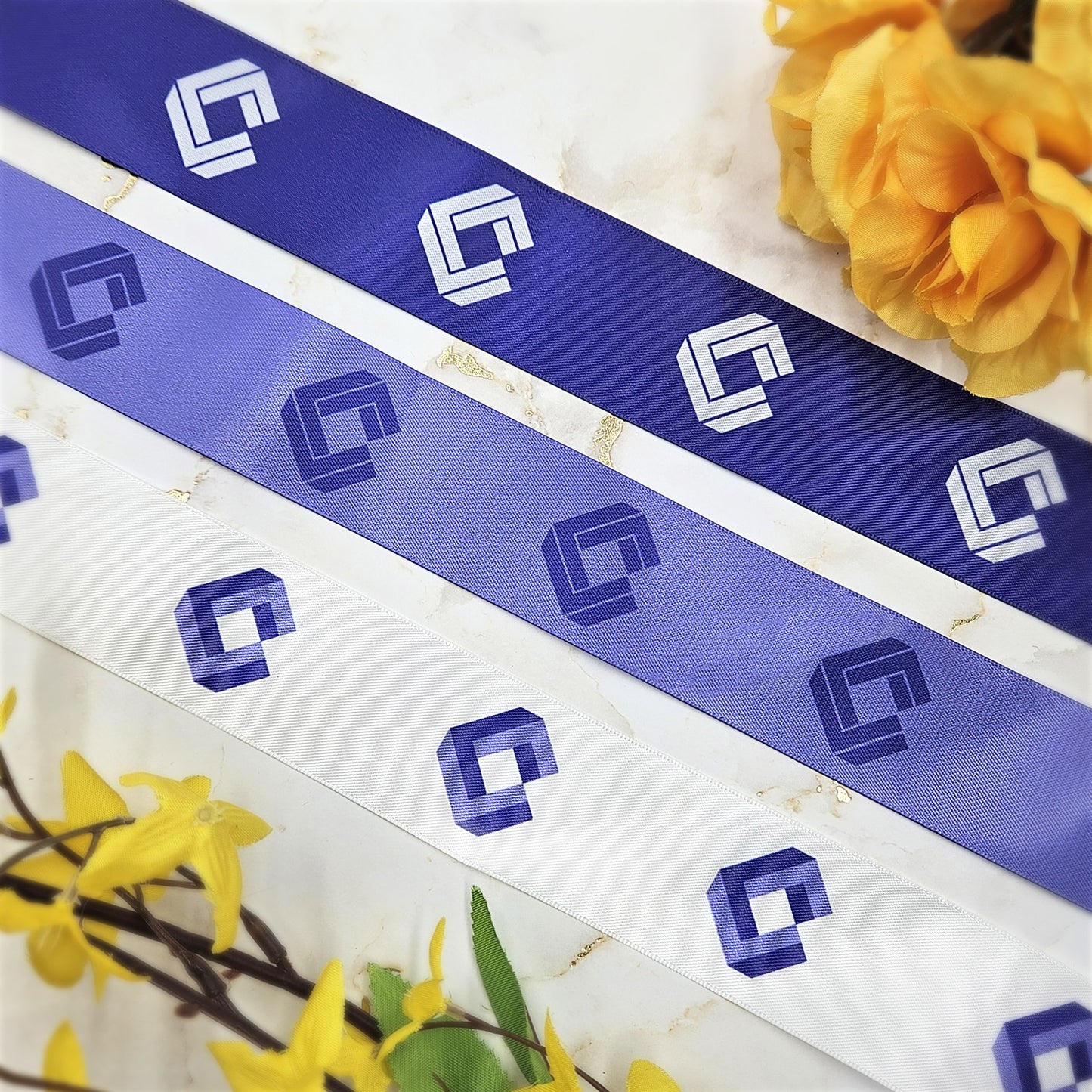 Custom-Printed Ribbon – 90-Yard Spools Spring Promo