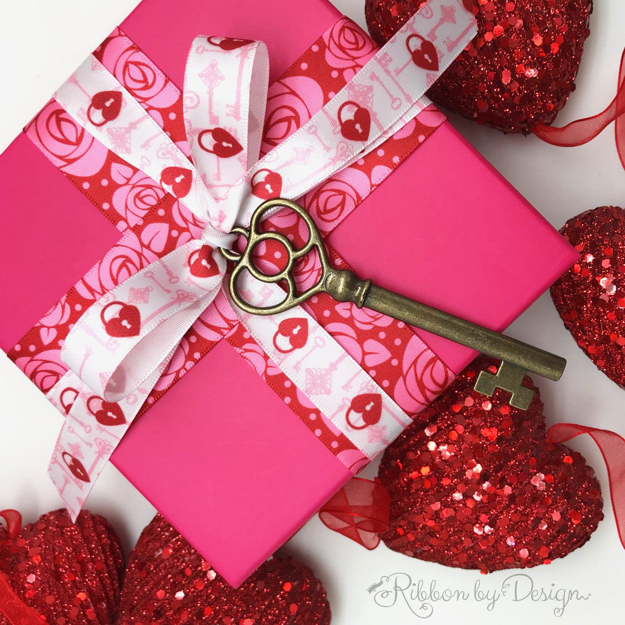 The prettiest bow on a little package can send the best message! I'm giving you the key to my heart!