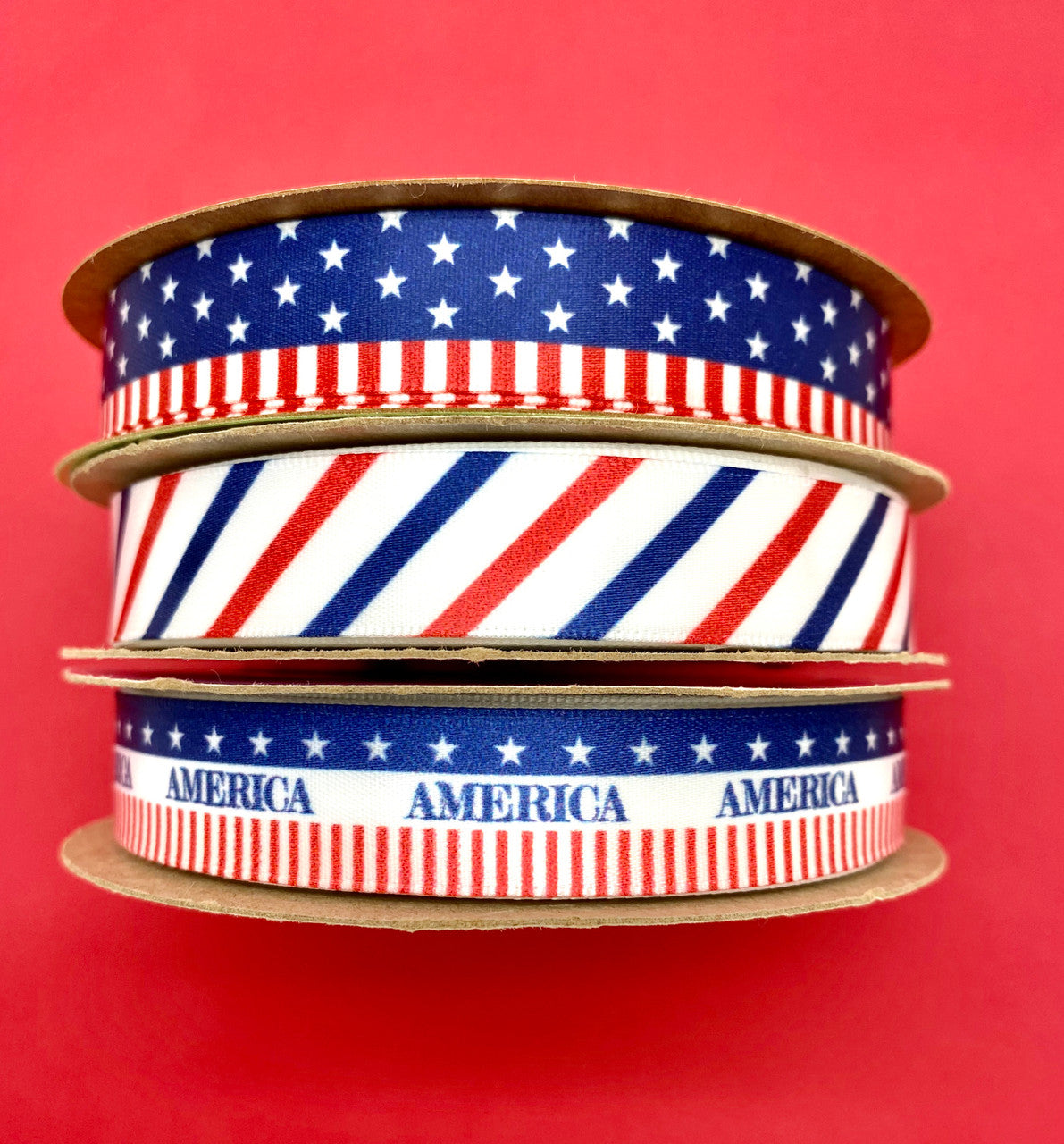 Mix and Match our red white and blue ribbons for a spectacular 4th of July celebration!