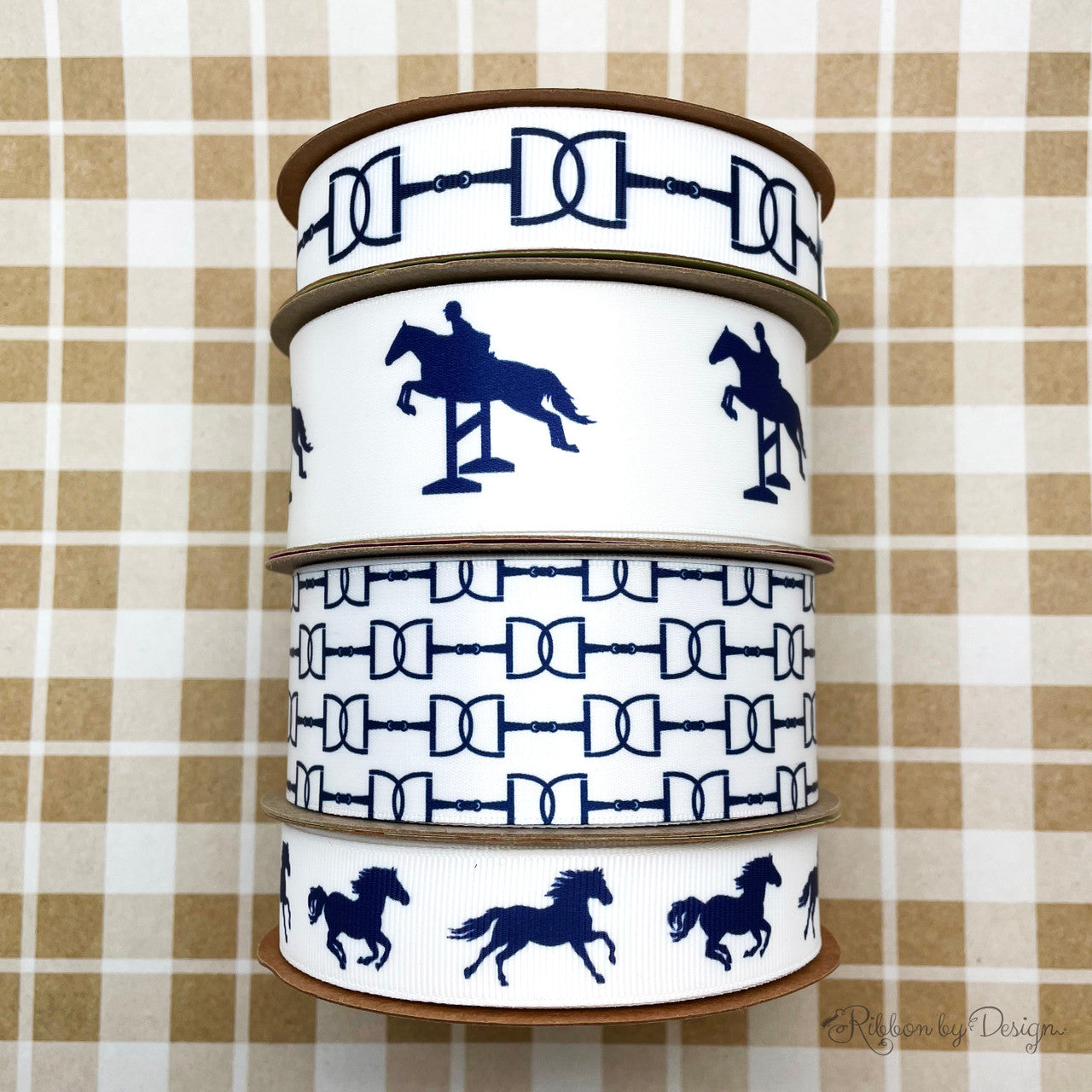 We have a wonderful collection of Equestrian themed ribbons. There is something for everyone!