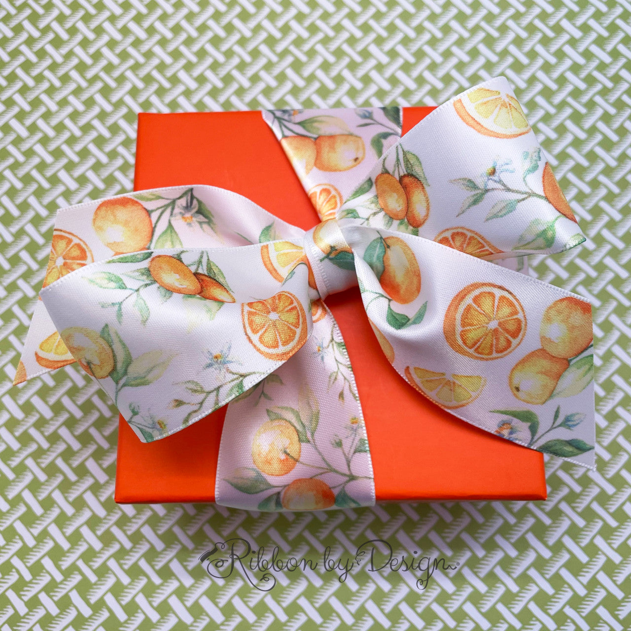Our oranges ribbon makes a beautiful bow for gifts for any occasion!