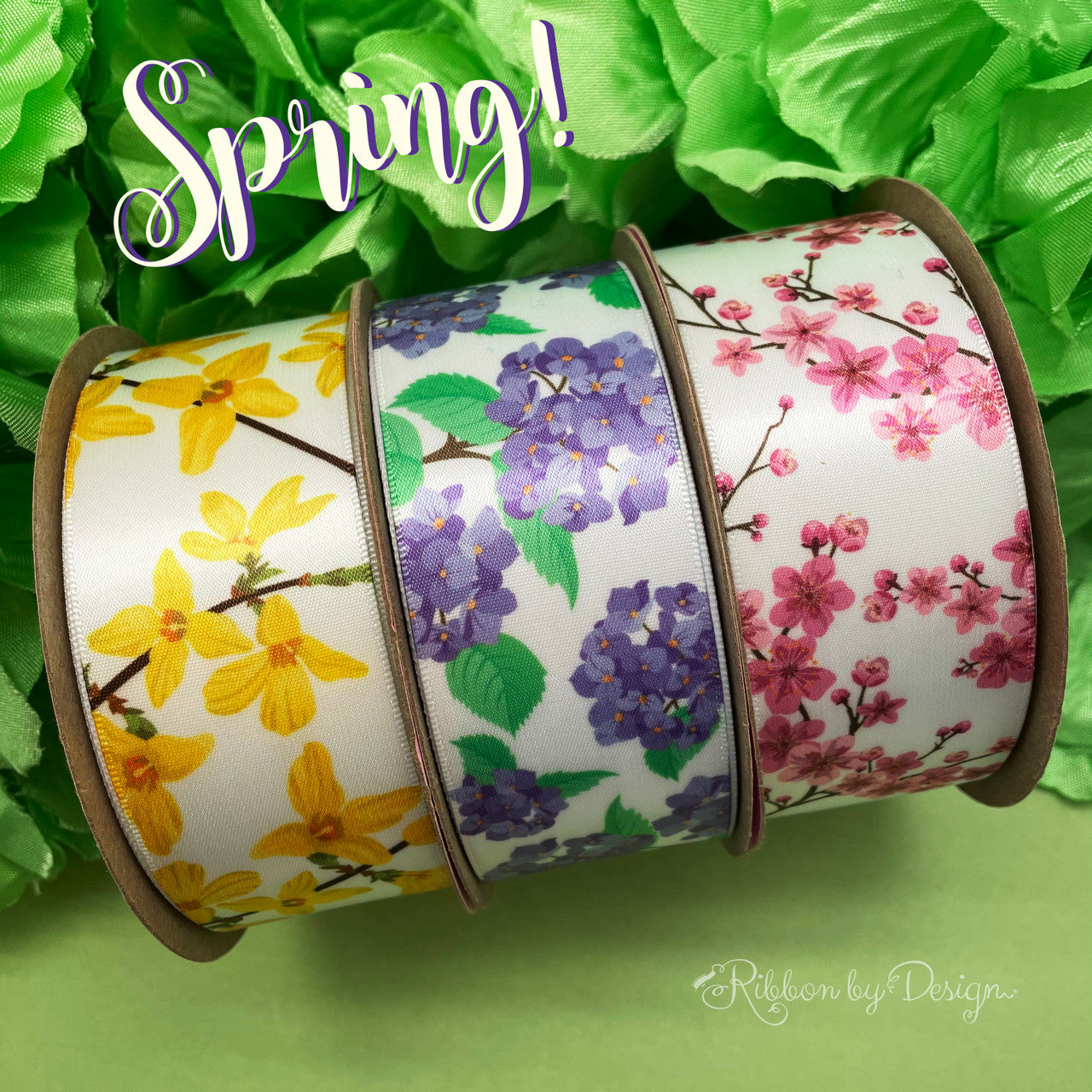 Spring Flower Ribbon Floral