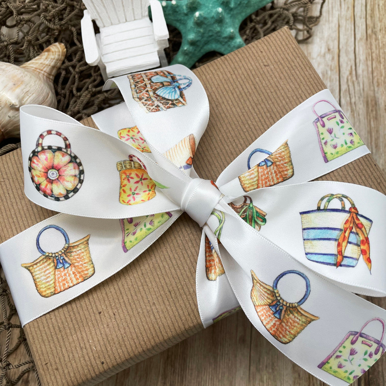 Tie a special Summer gift or bridal shower gift with our watercolor baskets for a very special touch!