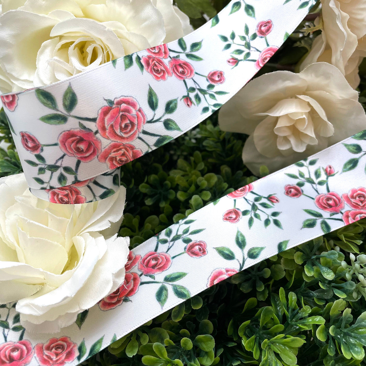 Adding this ribbon to flowers for bridal showers and wedding decor makes for extra special arrangements.