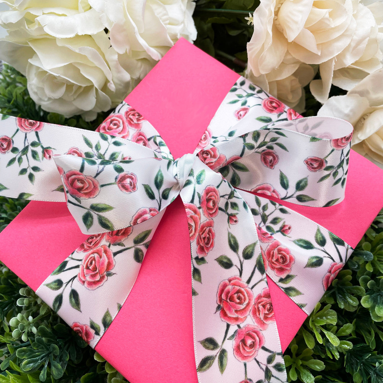 This beautiful ribbon ties the perfect bow for a Mother's Day or wedding gift!