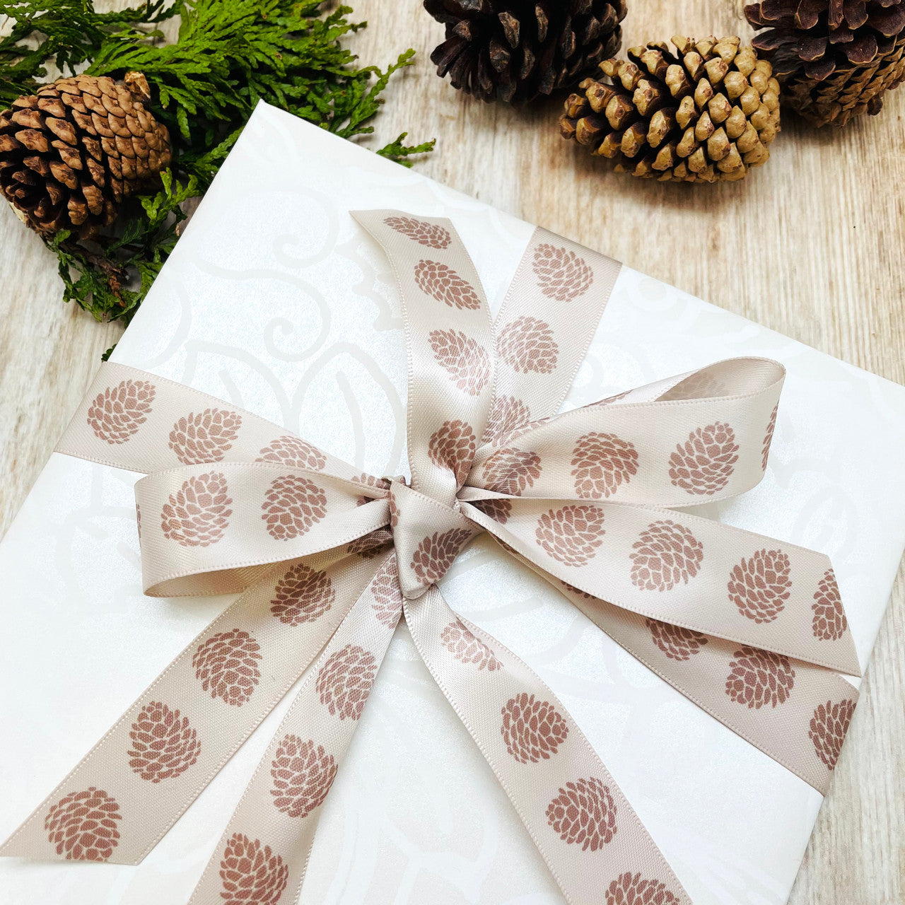 There is a simple beauty in tone on tone packaging. This gift wrap is so luxurious!