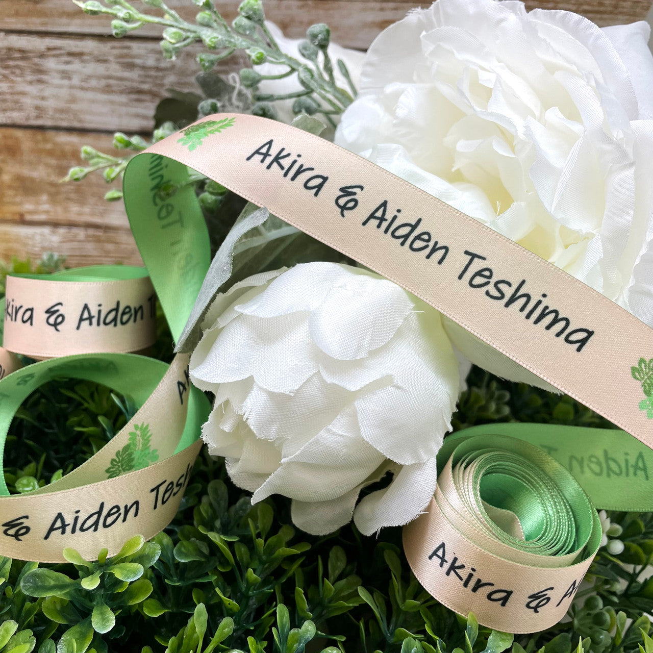 Custom printed ribbon by the best sale yard