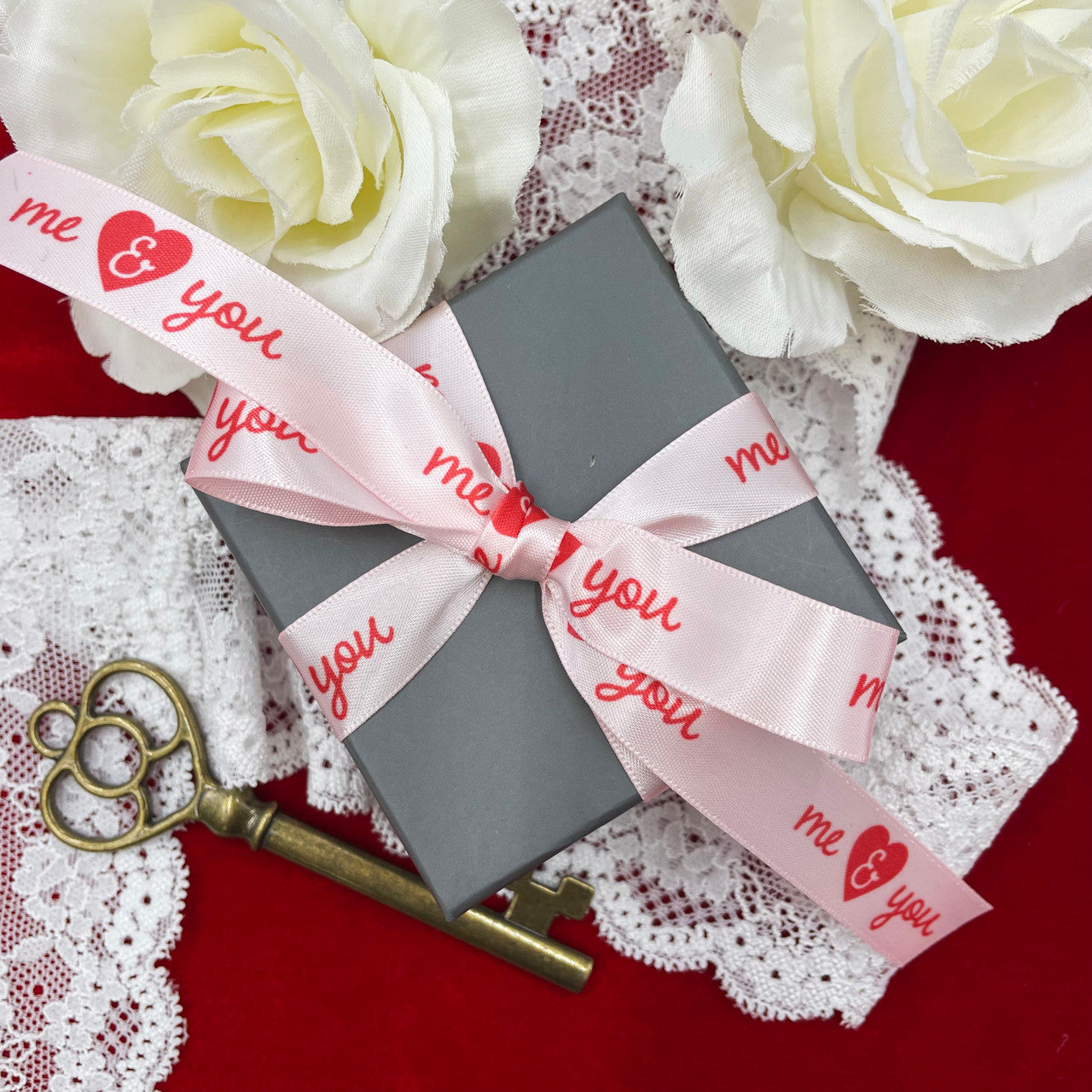 andmary Valentine ribbon mini skirt M ANDMARYValentine ribbon 