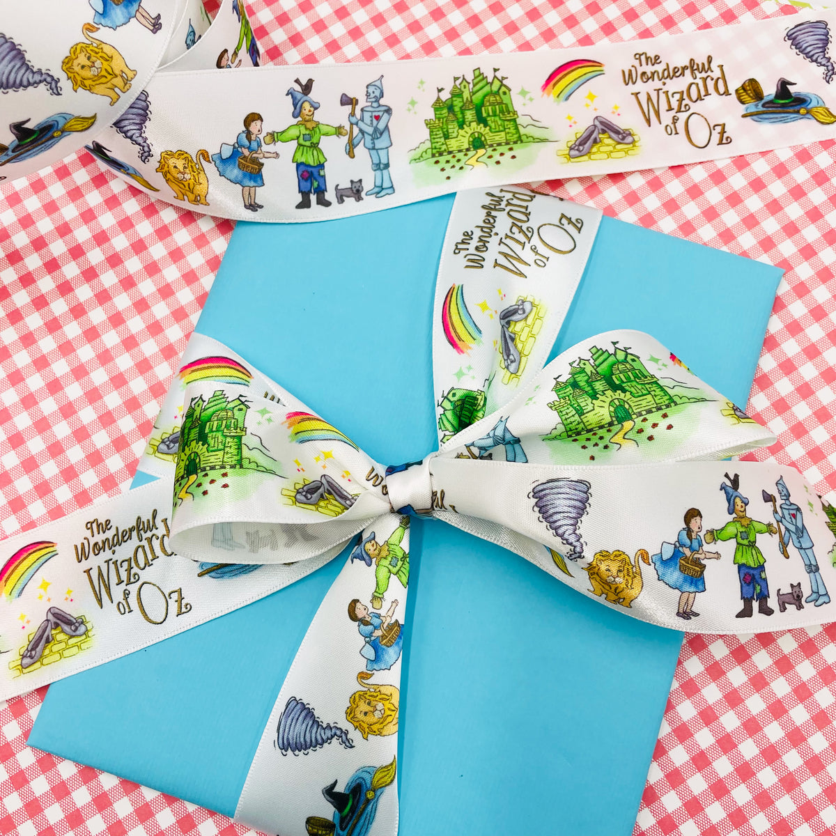 Number Wizard Ribbon Wizard of OZ ribbon with Emerald City and all the characters printed on ...