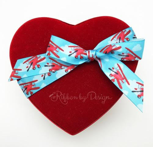 This fun ribbon can be used for Valentine's Day too! Your sweetheart will be on cloud 9 with a gift tied with this sweet ribbon.