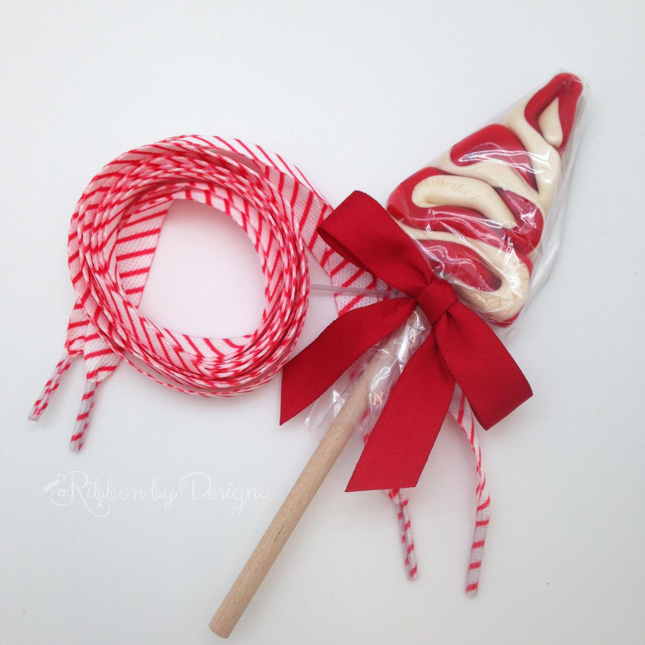 Our fun red and white striped shoelaces are ideal for celebrating and making some Holiday cheer!