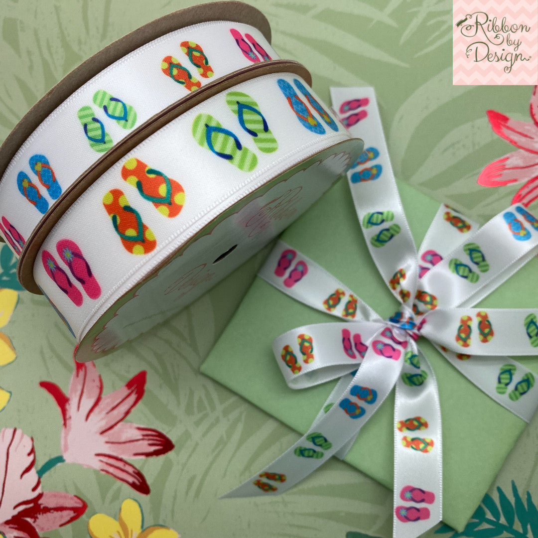 Our sweet flip flops come in two fun sizes, there is a size perfect for your Summer soiree!