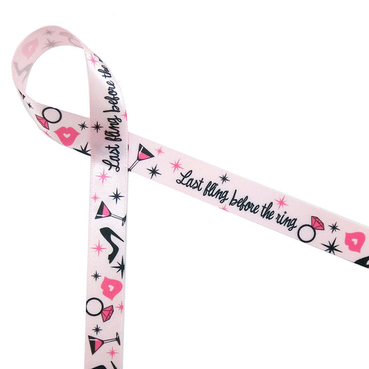The last fling before the ring ribbon will be a fun addition to any bachelorette party! Be sure to add it to your gifts and favors!