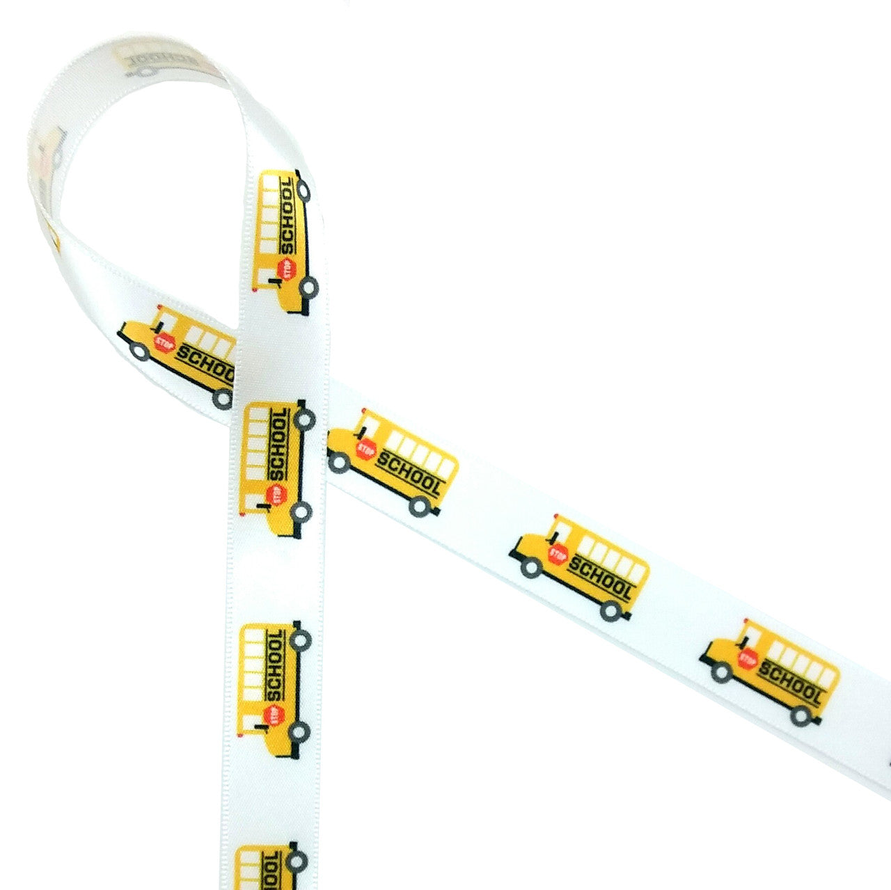 Yellow school buses lined up on 5/8