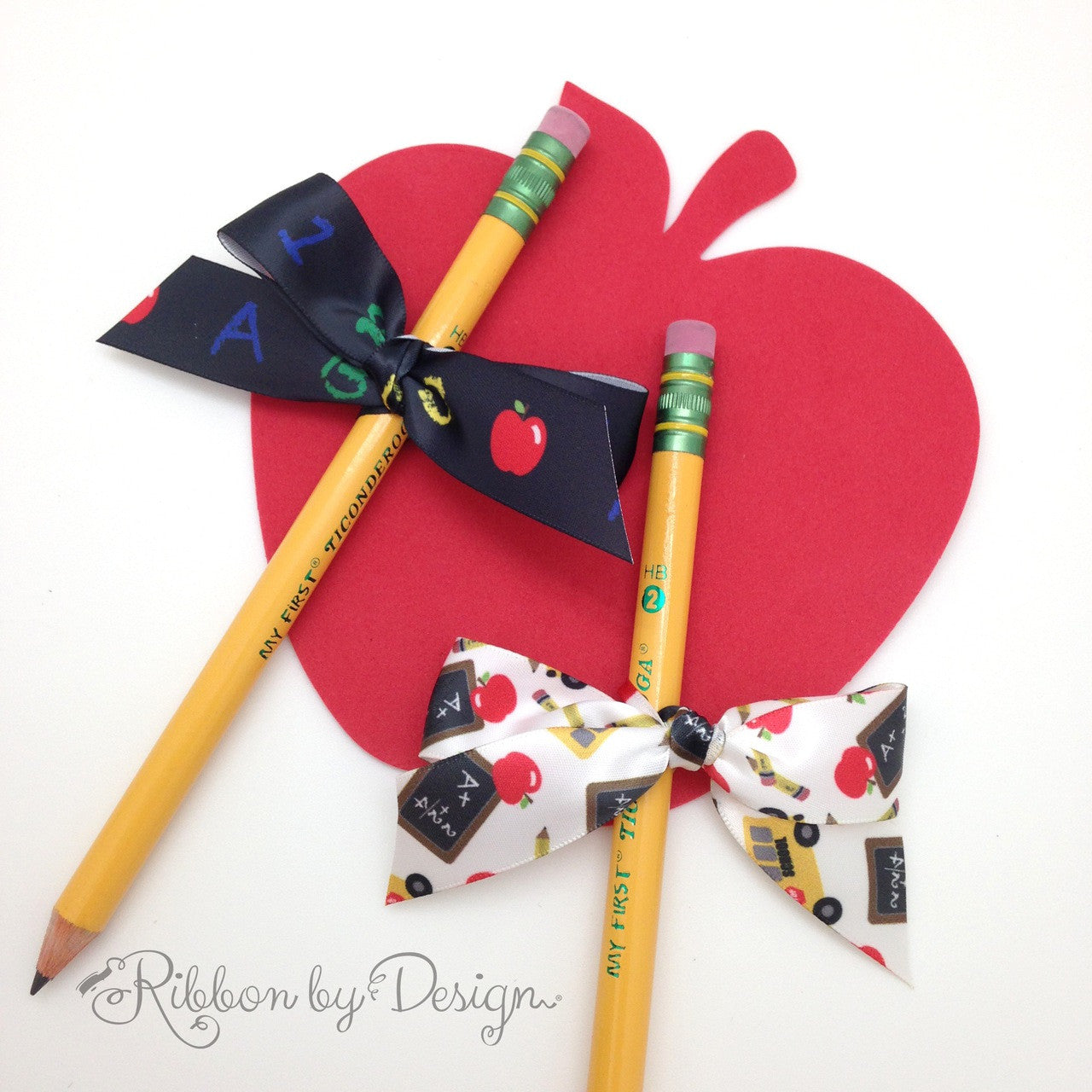 Back to School! Make the day special with little gifts for the teacher or student tied with these fun ribbons!