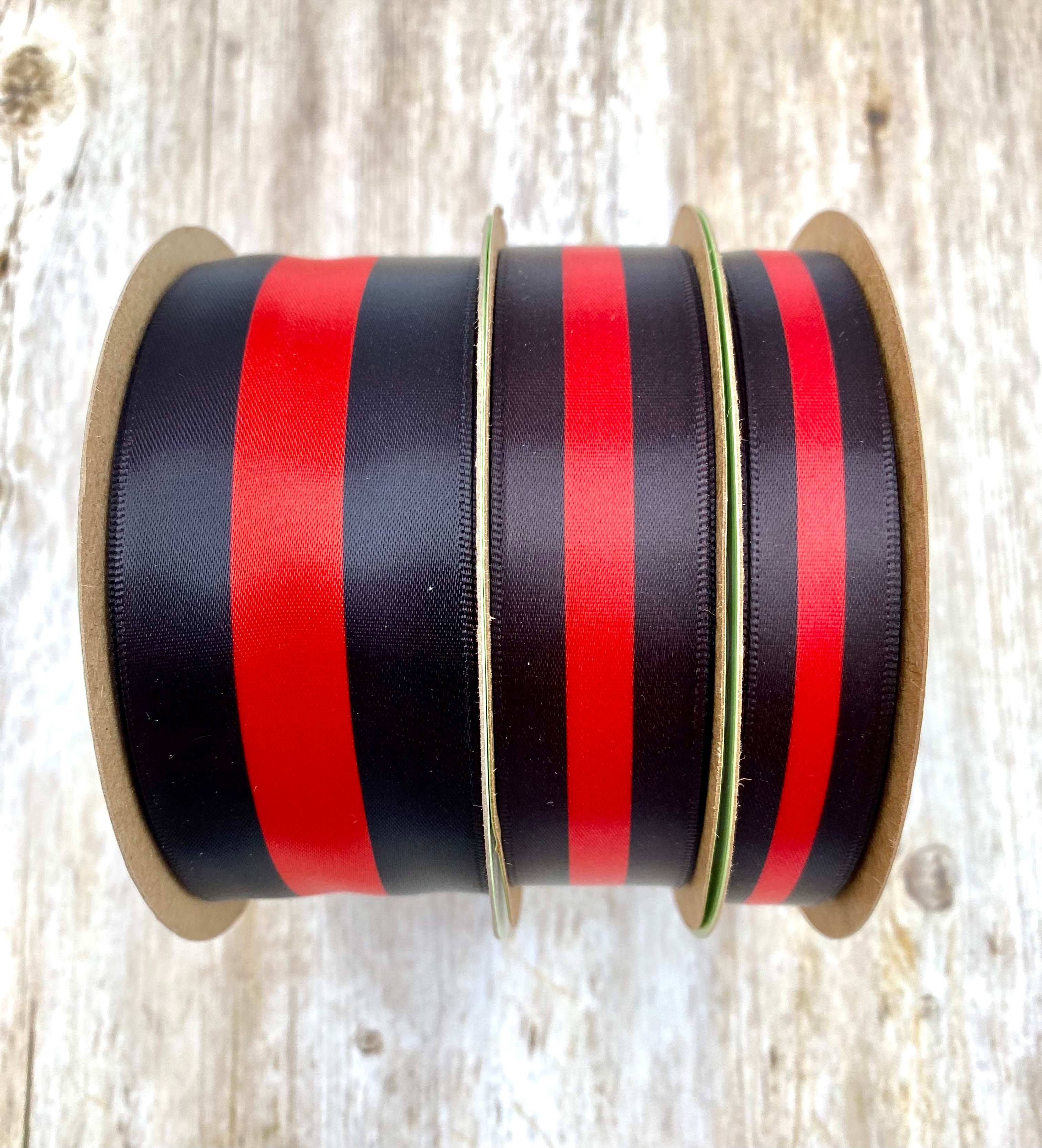 Thin red line ribbon printed in 7/8