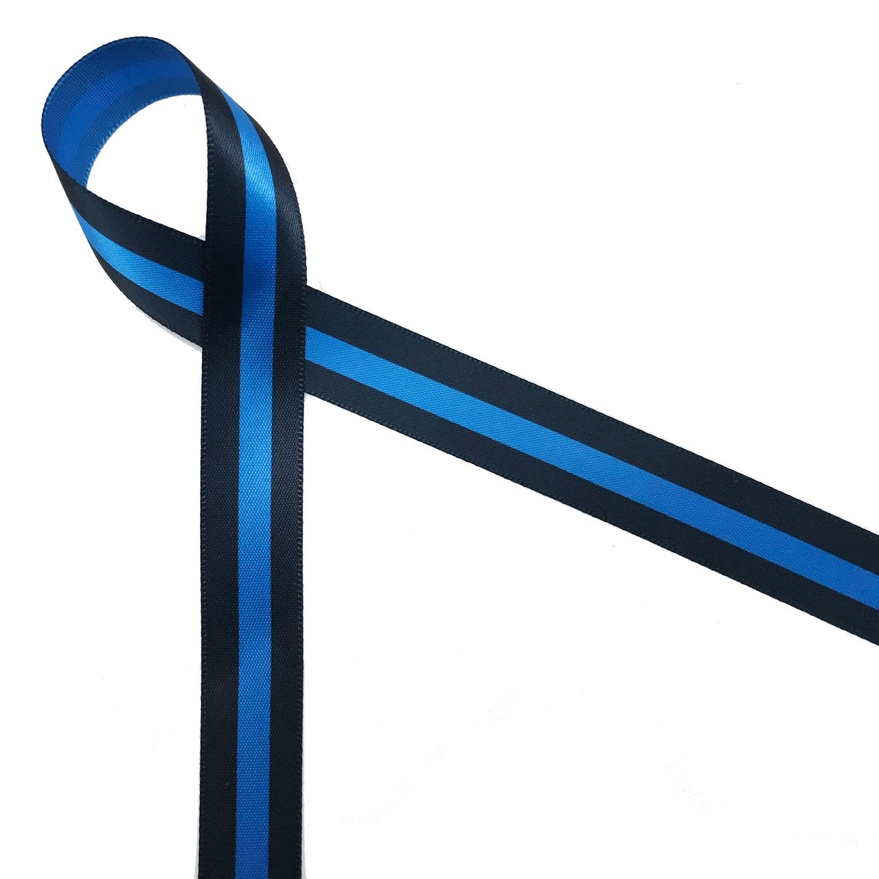 Security Line Ribbons Thin blue line ribbon printed in 5/8