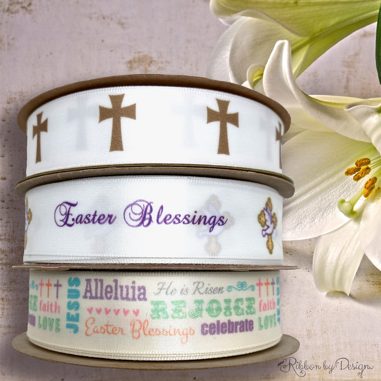 Combining our Christian Easter ribbons for Church and Sunday School celebrations is a great way to decorate for the Easter season!