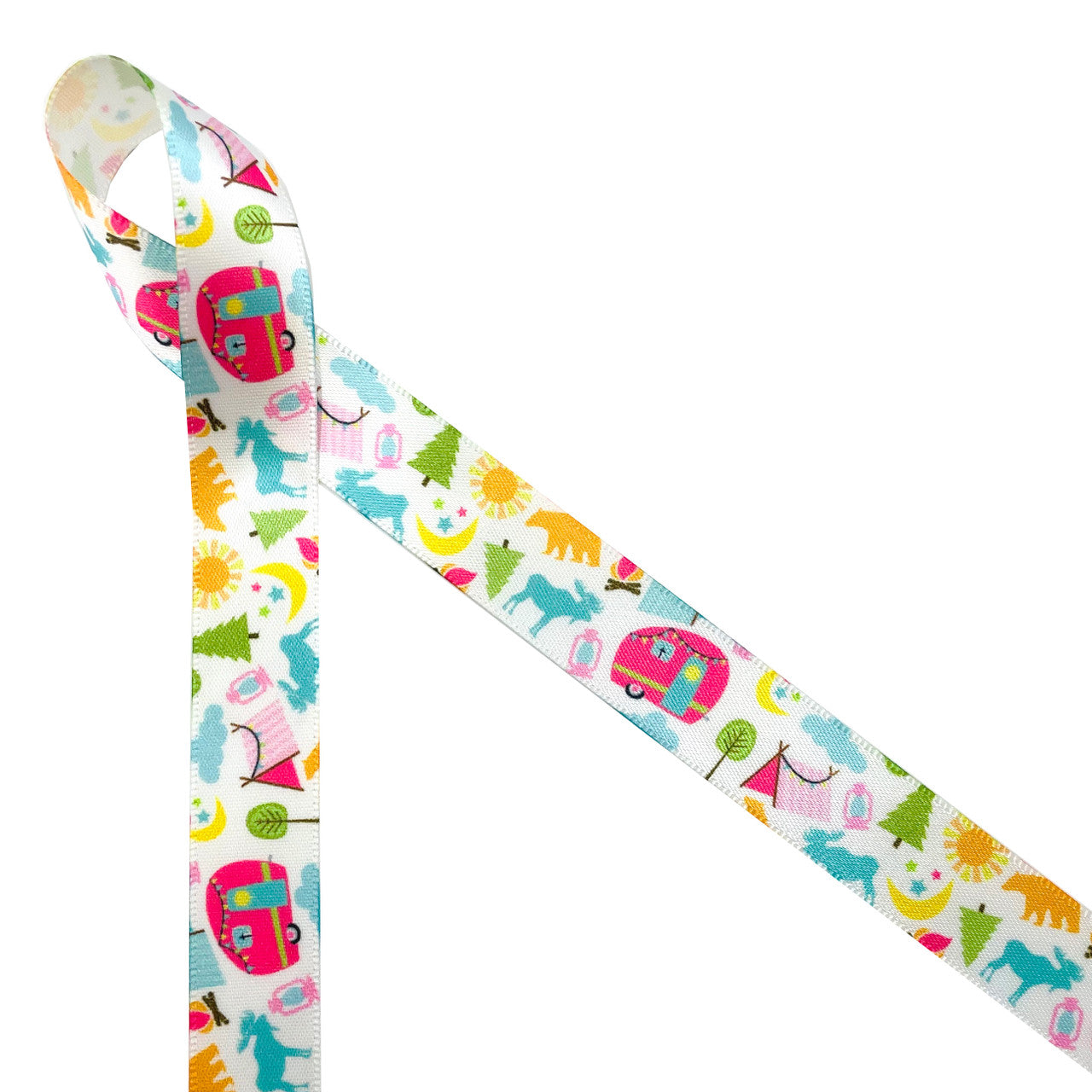 Camp Ribbon Glamping ribbon on 5/8