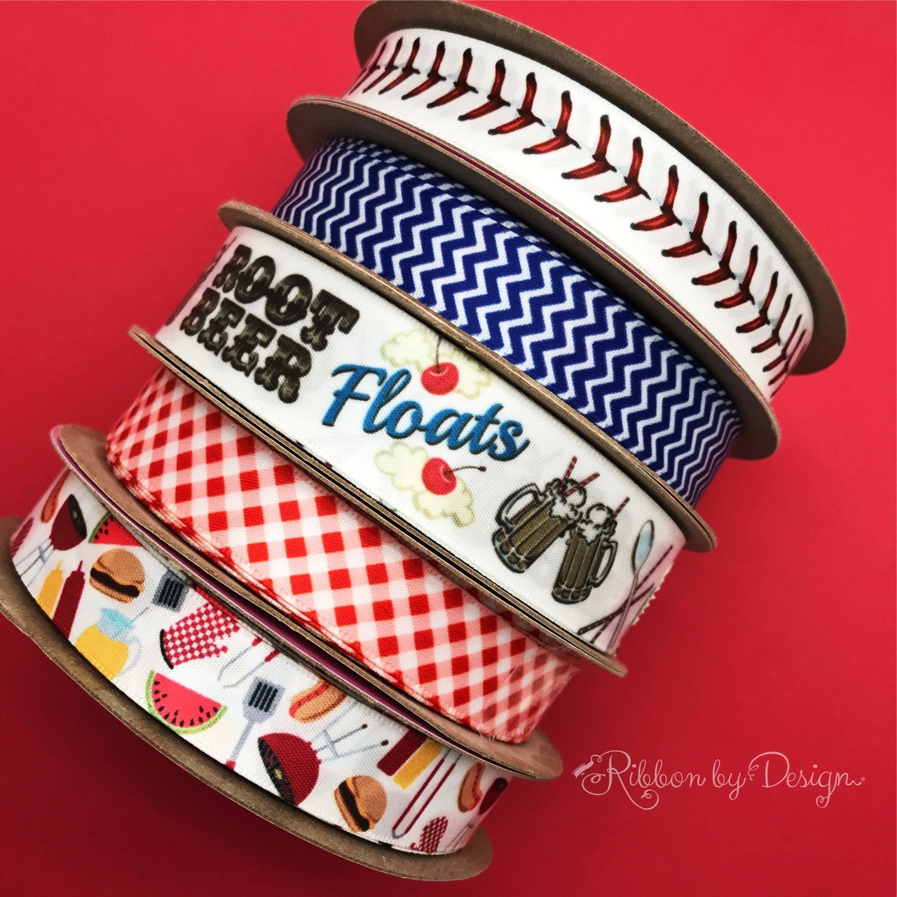 Root Beer floats and a fabulous Summer time treat! Be sure to add this fun ribbon to your Summer collection for Father's Day, parties and barbecues!