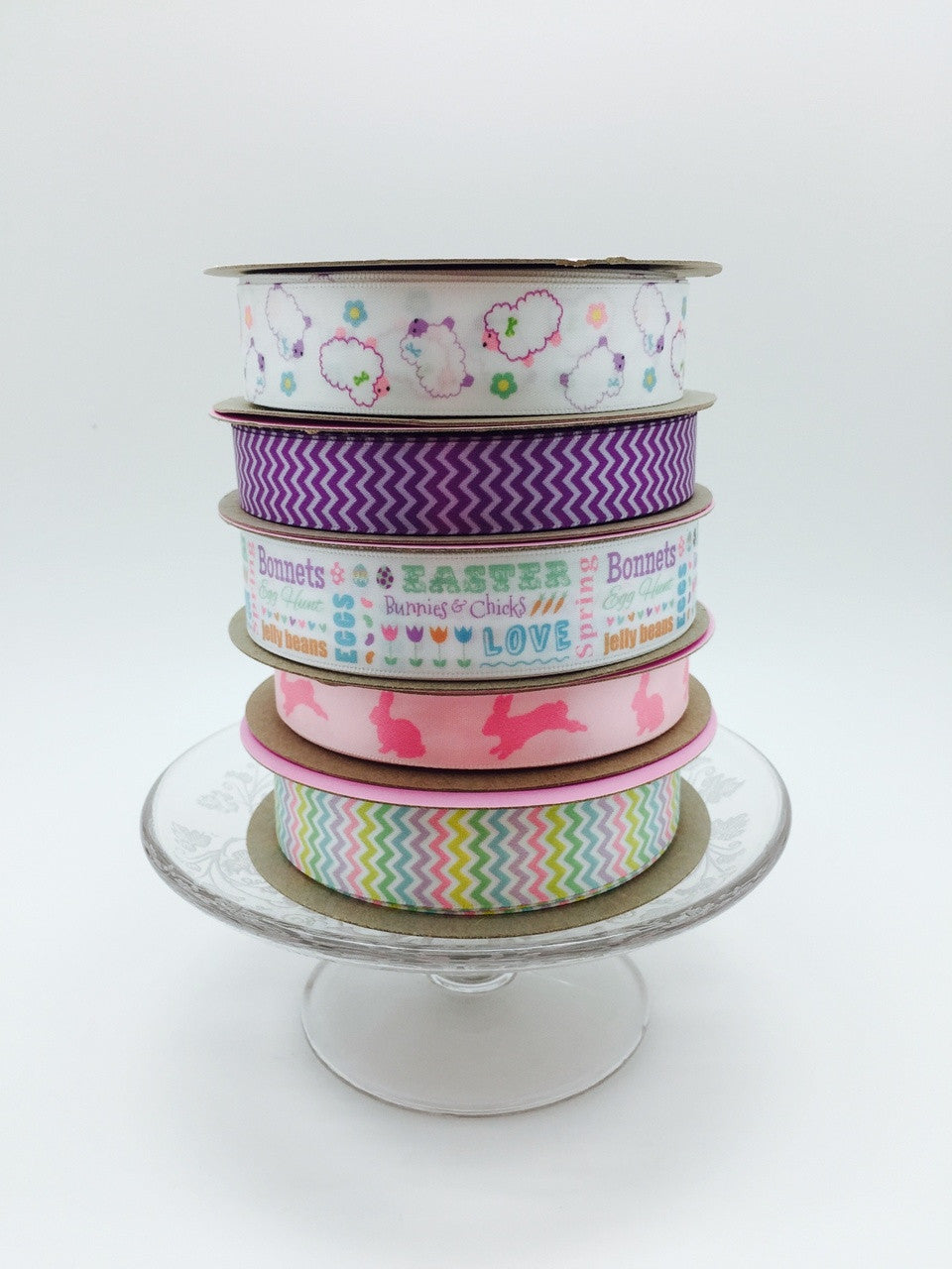 Our pastel Micro mini chevron is a perfect addition to all your Easter ribbon combinations!