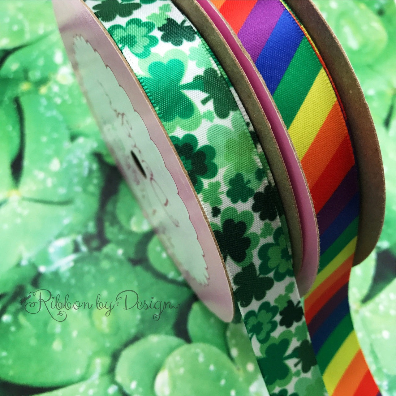 Rainbow Rep Stripe Ribbon, 10 Yards