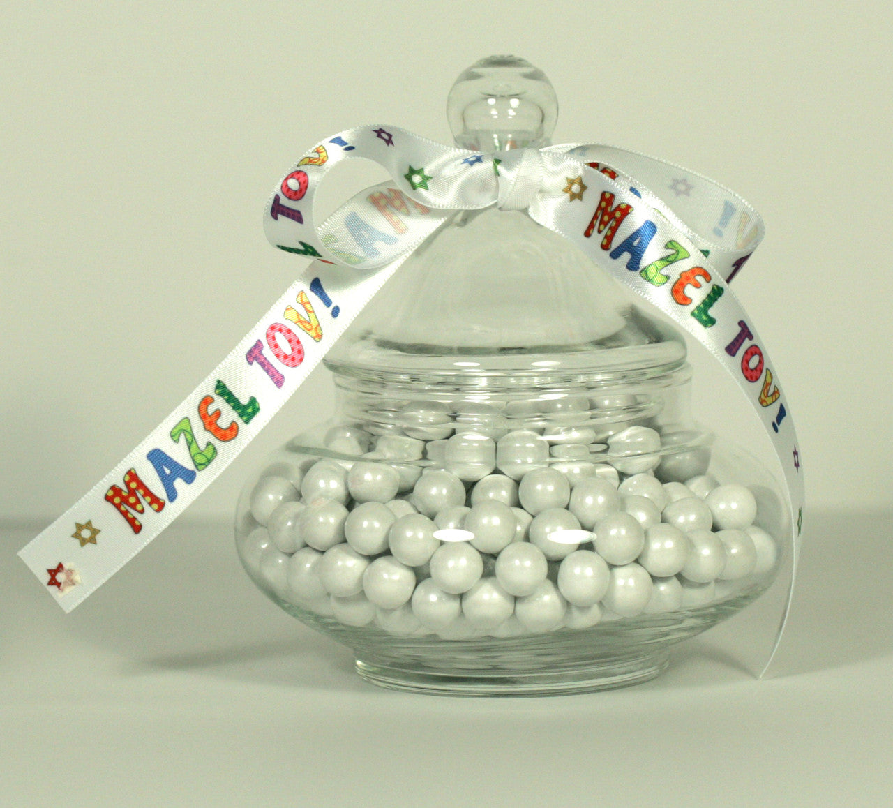 A fun ribbon to add to gift favors for Mitzvah's!