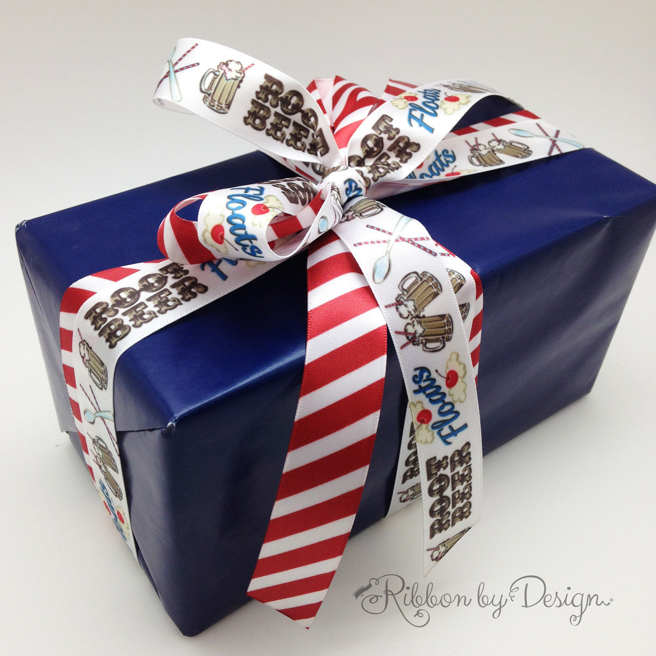 Mixed with our red and white stripe ribbon, this fun Father's Day gift will make Dad smile!