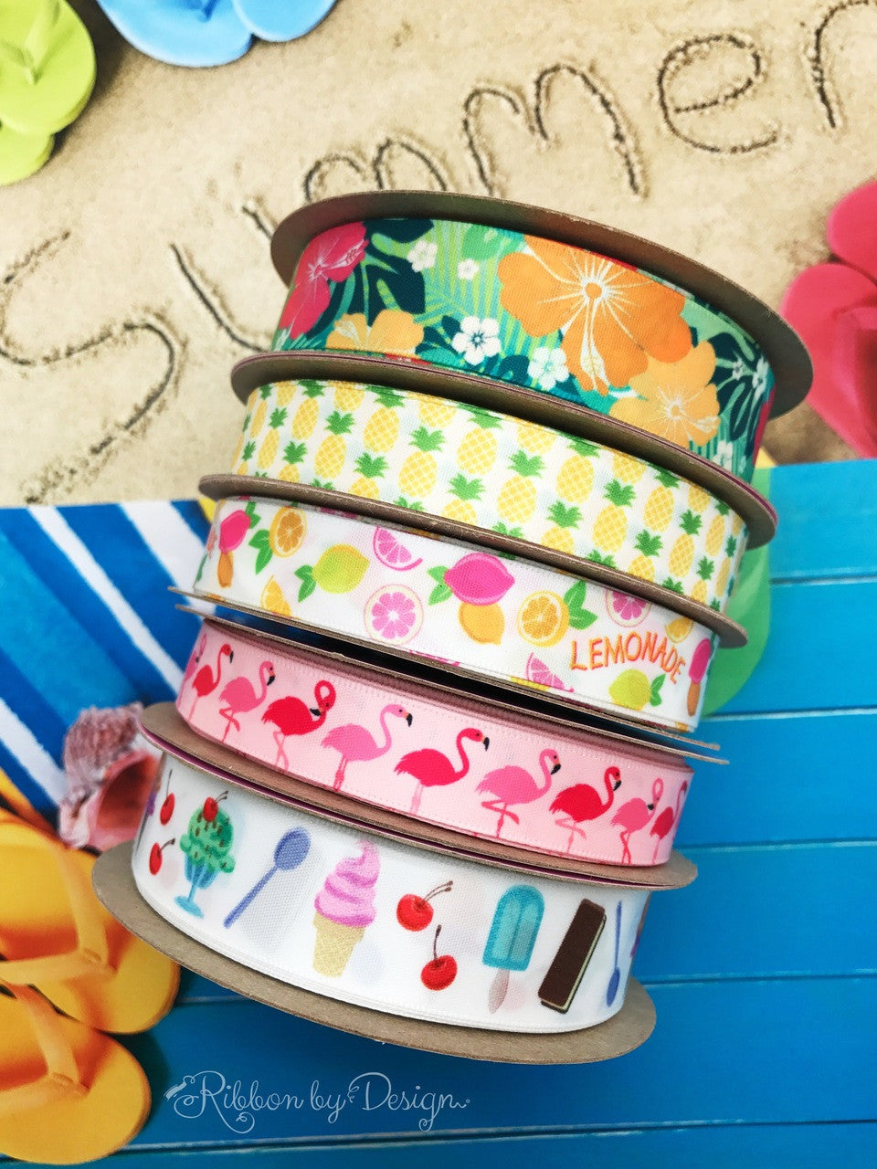 Combine our Summer themed ribbons to be ready for any Summer soiree that may come your way!