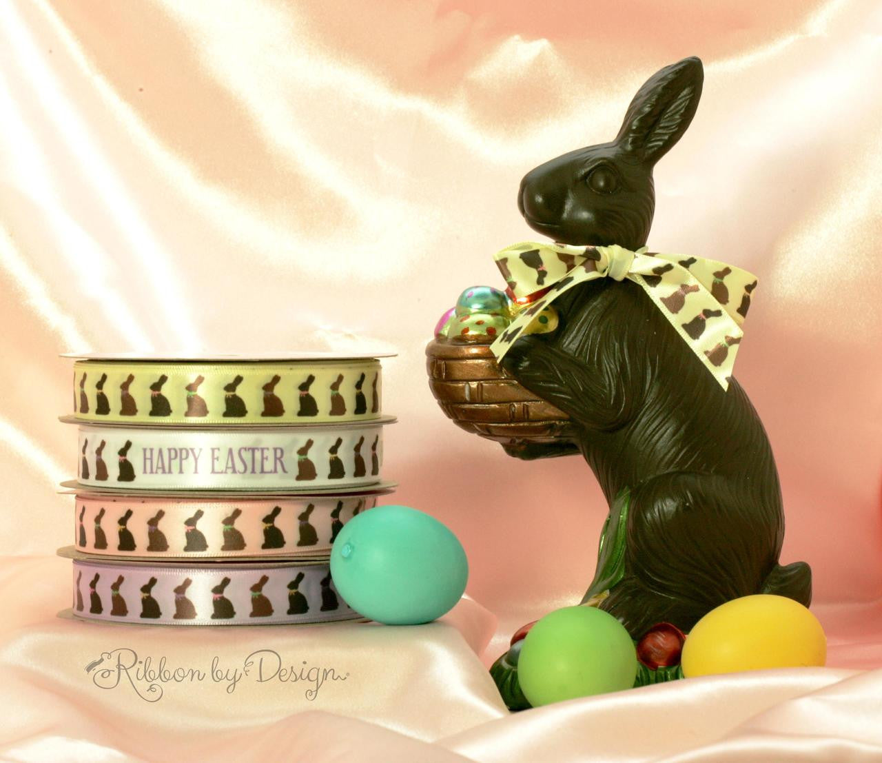 There is nothing as sweet as a chocolate bunny sporting a fun chocolate bunny bow!