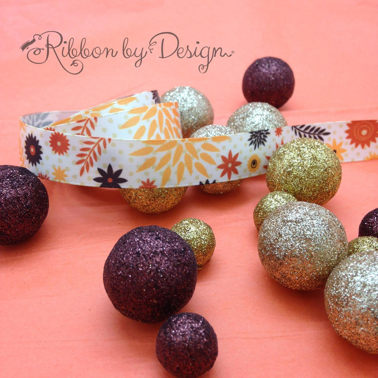 Our retro Fall design makes a fun statement with gold, silver and brown too!