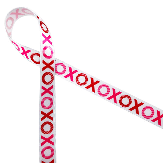 7/8” 1/2 Valentine’s Day Grosgrain Ribbon Pink / Hot Pink Hearts  Valentines Ribbon 3 yards Pink Valentine Ribbon