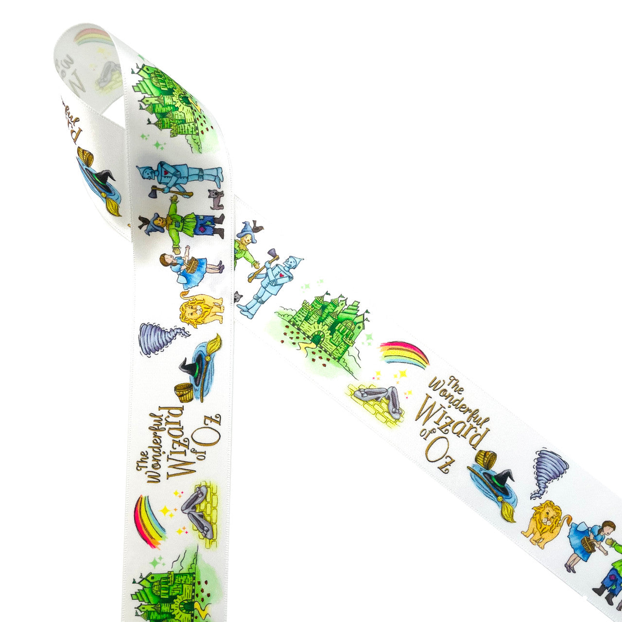 Number Wizard Ribbon Wizard of OZ ribbon with Emerald City and all the characters printed on ...